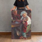 Grandma's Smile by Daniel Gerhartz canvas print, held for scale