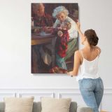 Grandma's Smile by Daniel Gerhartz canvas print, displayed on a wall