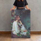 In the Stillness by Daniel Gerhartz canvas print, held for scale