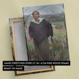 Listening by Daniel Gerhartz canvas print, front and back view