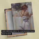 Lupine by Daniel Gerhartz canvas print, front and back view