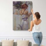 Lupine by Daniel Gerhartz canvas print, displayed on a wall