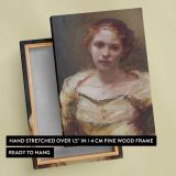 Rachel Autry Portrait by Daniel Gerhartz canvas print, front and back view