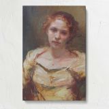 Rachel Autry Portrait by Daniel Gerhartz canvas print, front view