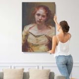 Rachel Autry Portrait by Daniel Gerhartz canvas print, displayed on a wall