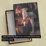 The Audition by Daniel Gerhartz canvas print, front and back view