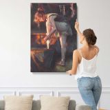 The Audition by Daniel Gerhartz canvas print, displayed on a wall
