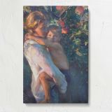 With Mother by Daniel Gerhartz canvas print, front view