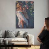 With Mother by Daniel Gerhartz canvas print, room display