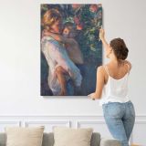 With Mother by Daniel Gerhartz canvas print, displayed on a wall