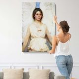 Angel by Abbott Handerson Thayer canvas print, displayed on a wall