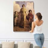 The Virgin by Abbott Handerson Thayer canvas print, displayed on a wall