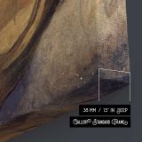 Winged figure by Abbott Handerson Thayer canvas print, canvas edge detail