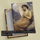 Winged figure by Abbott Handerson Thayer canvas print, front and back view