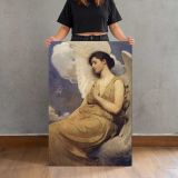 Winged figure by Abbott Handerson Thayer canvas print, held for scale