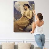 Winged figure by Abbott Handerson Thayer canvas print, displayed on a wall
