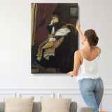 La Douloureuse Certitude by Alfred Stevens canvas print, displayed on a wall