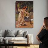 Afternoon in the Park by Alfred Stevens canvas print, room display