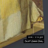 In the Country by Alfred Stevens canvas print, canvas edge detail