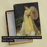 In the Country by Alfred Stevens canvas print, front and back view