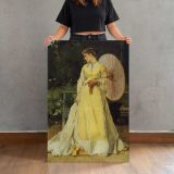 In the Country by Alfred Stevens canvas print, held for scale