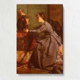 L-Inde A Paris-Le Bibelot Exotique by Alfred Stevens canvas print, front view