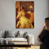 Lovelorn by Alfred Stevens canvas print, room display