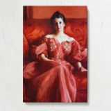 Portrait of Mrs. Howe nee Deering by Alfred Stevens canvas print, front view