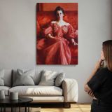 Portrait of Mrs. Howe nee Deering by Alfred Stevens canvas print, room display