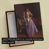 Ready for the Ball by Alfred Stevens canvas print, front and back view