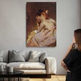 The Japanese Mask aka Intrigue by Alfred Stevens canvas print, room display