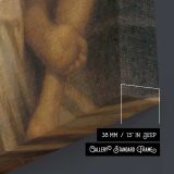 The Bather by Antony Troncet canvas print, canvas edge detail