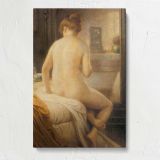 The Bather by Antony Troncet canvas print, front view