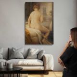 The Bather by Antony Troncet canvas print, room display