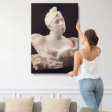 Mme Vicuna by Auguste Rodin canvas print, displayed on a wall