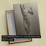 Age of Bronze by Auguste Rodin canvas print, front and back view