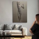Age of Bronze by Auguste Rodin canvas print, room display