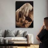 Reclining Sculpture Figure Study by Auguste Rodin canvas print, room display