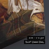 Emperor Franz I of Austria in Coronation Robes canvas print, canvas edge detail