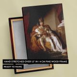 Emperor Franz I of Austria in Coronation Robes canvas print, front and back view
