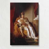 Emperor Franz I of Austria in Coronation Robes canvas print, front view