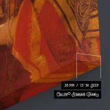 The Oriental Woman in a Golden Headscarf canvas print, canvas edge detail