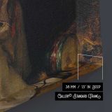 The Sad Message canvas print, canvas edge detail