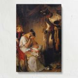The Sad Message canvas print, front view