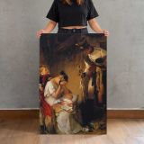 The Sad Message canvas print, held for scale