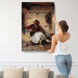 The Resting Sentinel canvas print, displayed on a wall