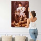 Portrait of Archduke Karl of Austria canvas print, displayed on a wall
