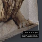 Bellerophon Fighting the Chimera Sculpture canvas print, canvas edge detail