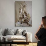 Bellerophon Fighting the Chimera Sculpture canvas print, room display