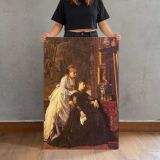 Memories Interior Scene canvas print, held for scale
